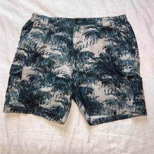 Reel Legends Tropical Printed Swim Trunks- XL